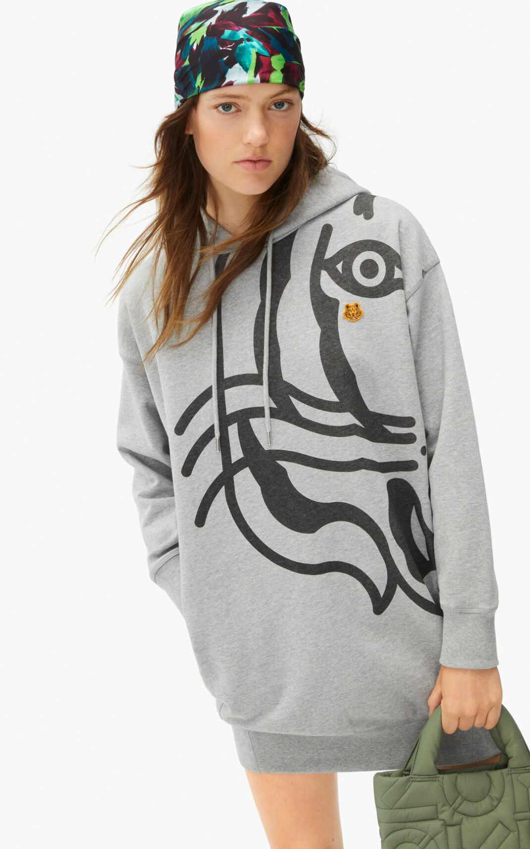 Kenzo K Tiger hooded sweater Klänning Dam | 46897-VUCX